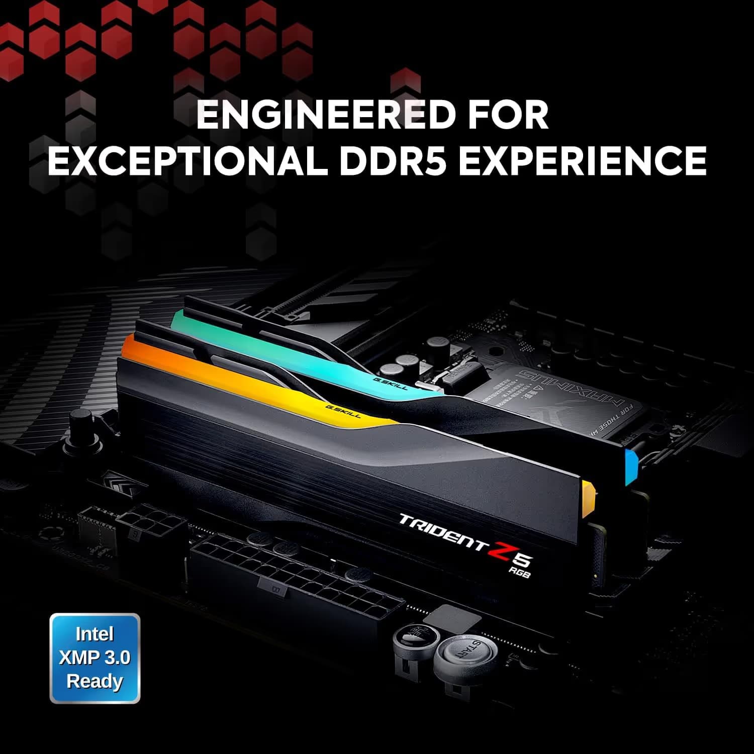G.Skill Trident Z5 RGB Matte Black DDR5-5600 CL36 64GB (2x32GB) image