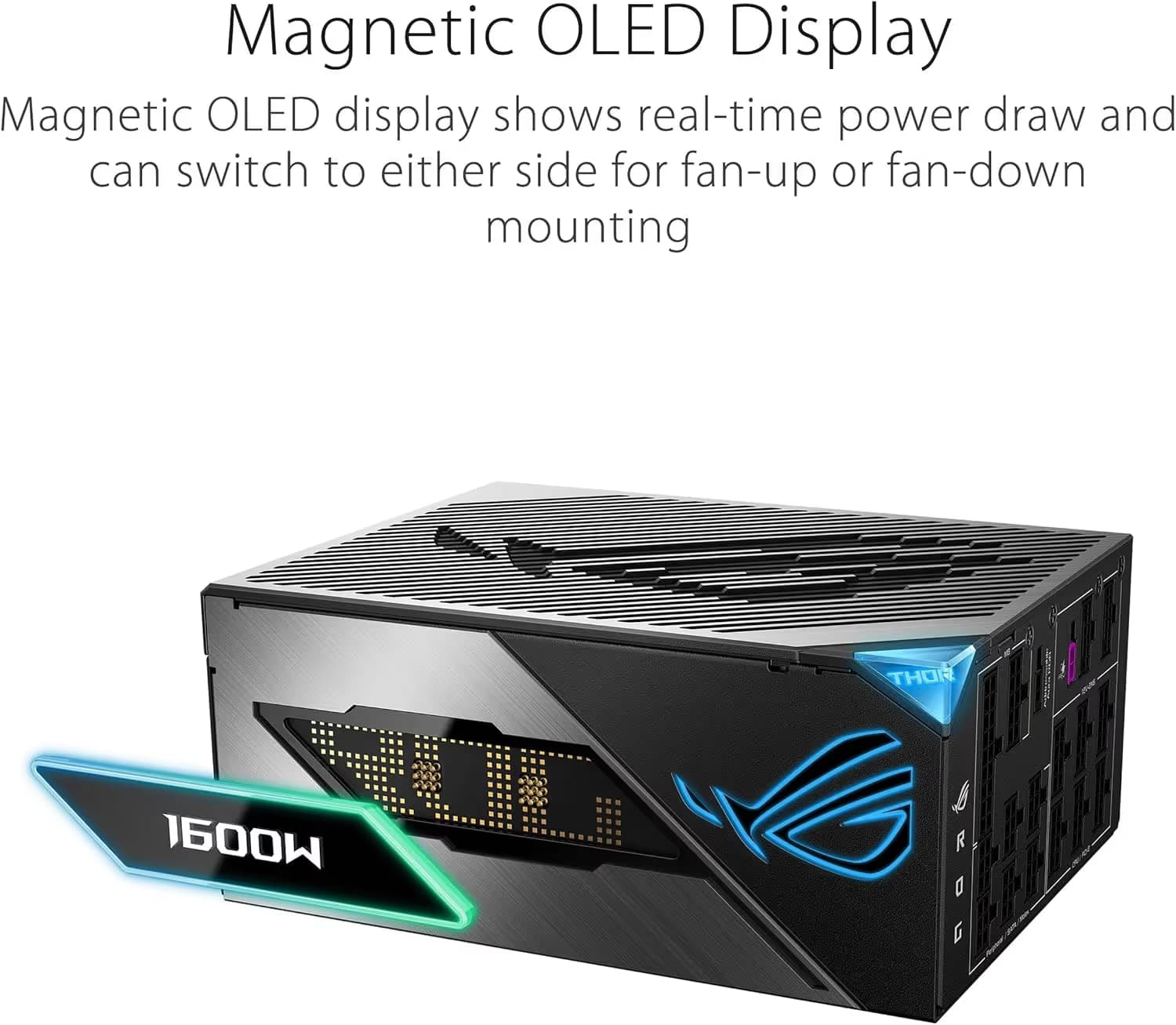 Asus ROG THOR T3 GAMING Black 1600W Fully Modular 80+ Titanium Certified image