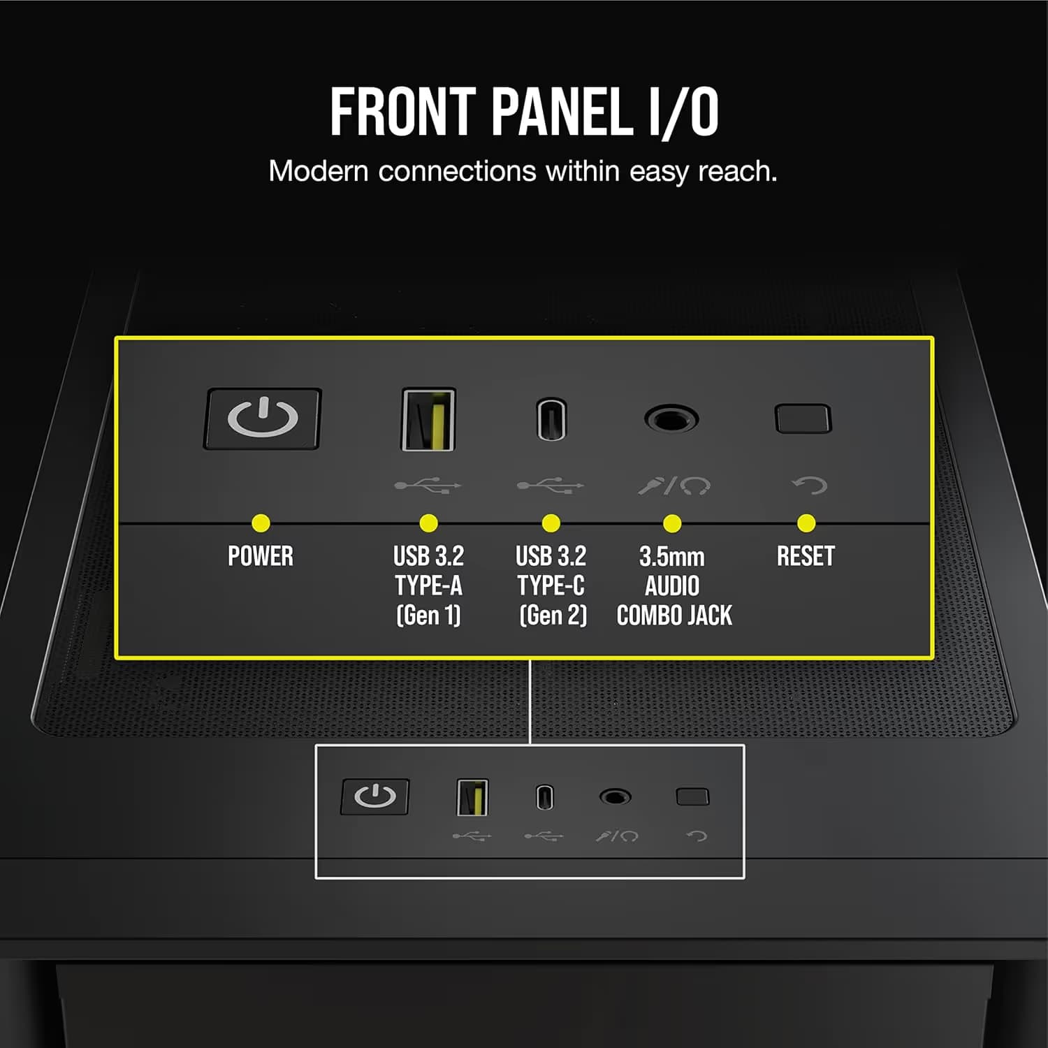Corsair iCUE 4000D RGB AIRFLOW Mid-Tower ATX Case - Black image