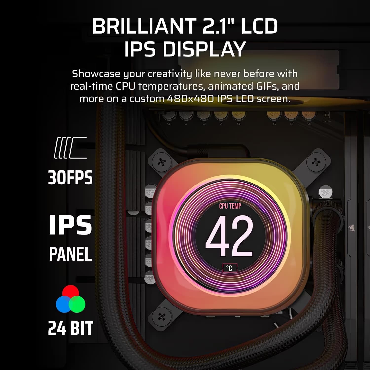 Corsair iCUE LINK TITAN 360 RX Water 360mm LCD Black image
