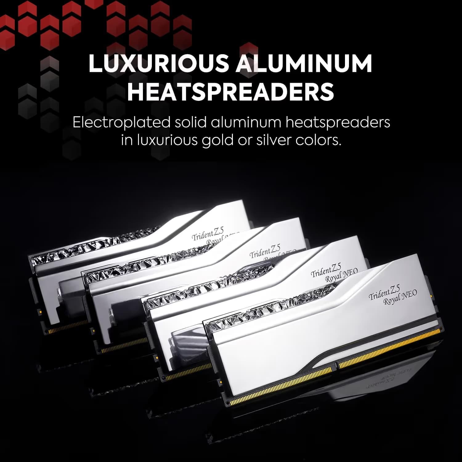 G.Skill Trident Z5 Royal Neo RGB Silver DDR5-6000 CL28 48GB (2x24GB) image
