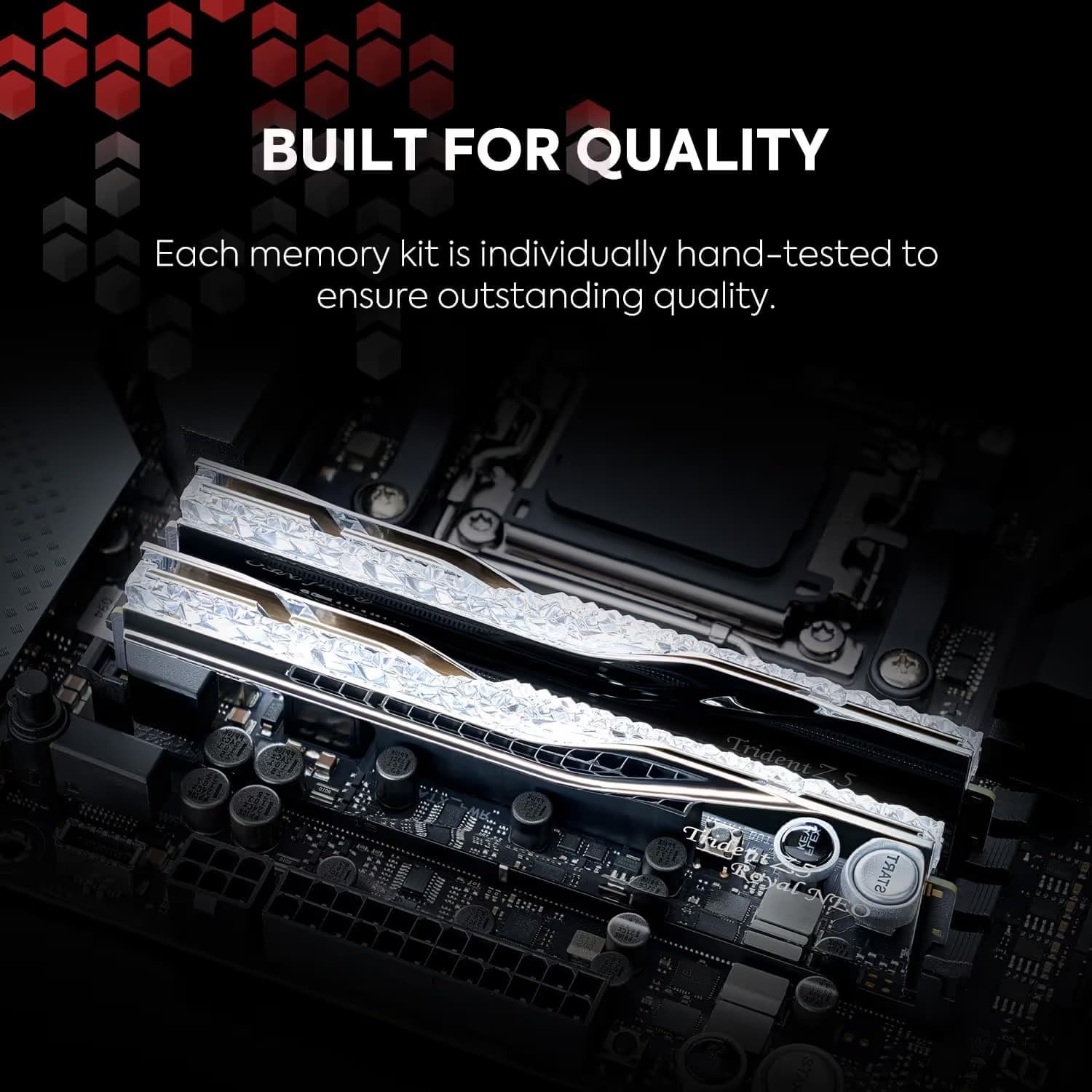G.Skill Trident Z5 Royal Neo RGB Silver DDR5-6000 CL28 48GB (2x24GB) image