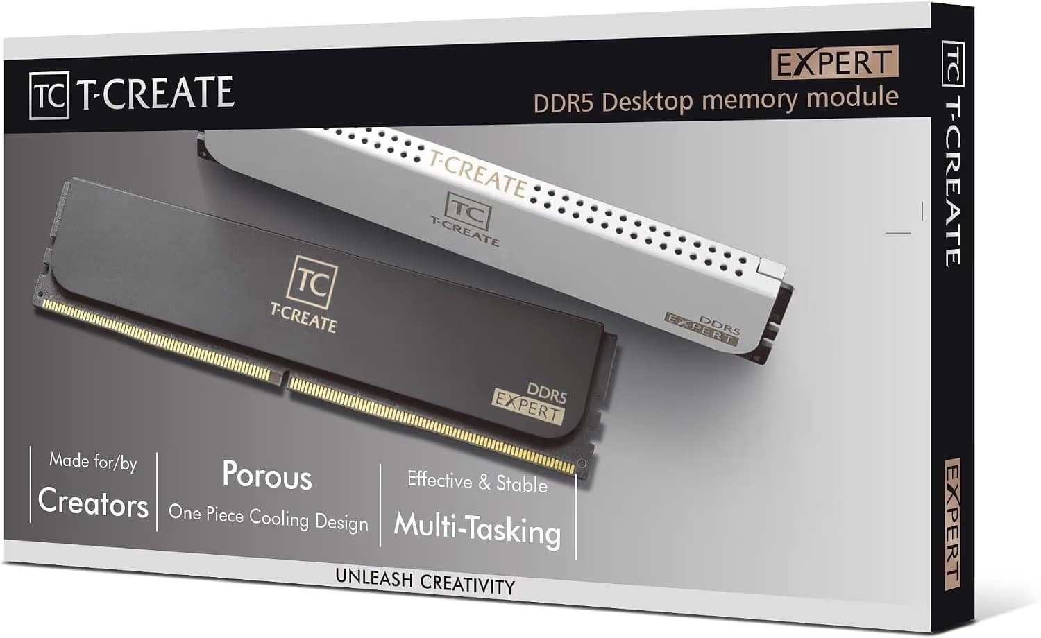 TEAMGROUP T-Create Expert 128GB (2x64GB) DDR5-6400 CL42 Black / Gold image