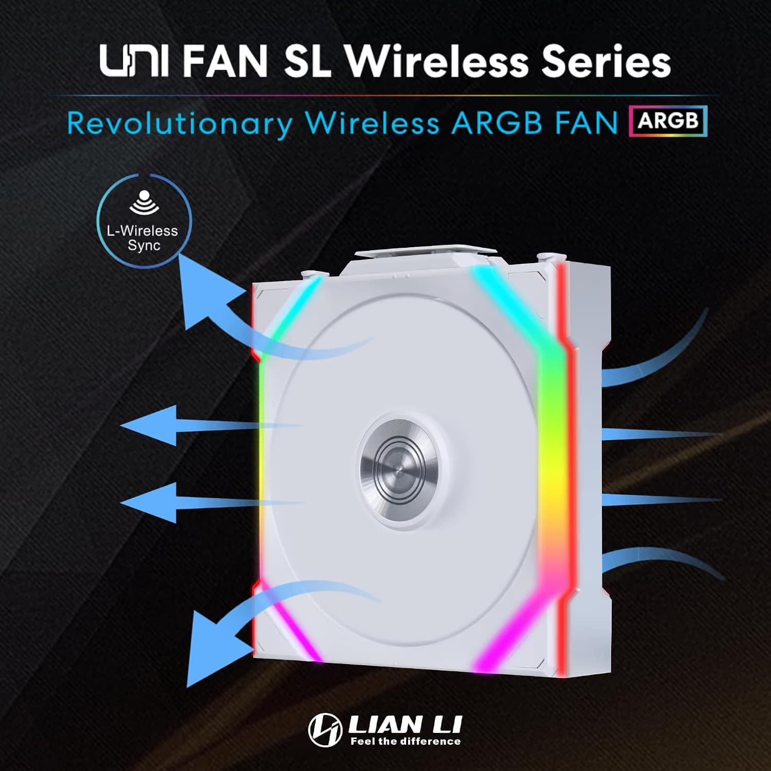 Lian Li UNI FAN SL Wireless 120 Reverse White image