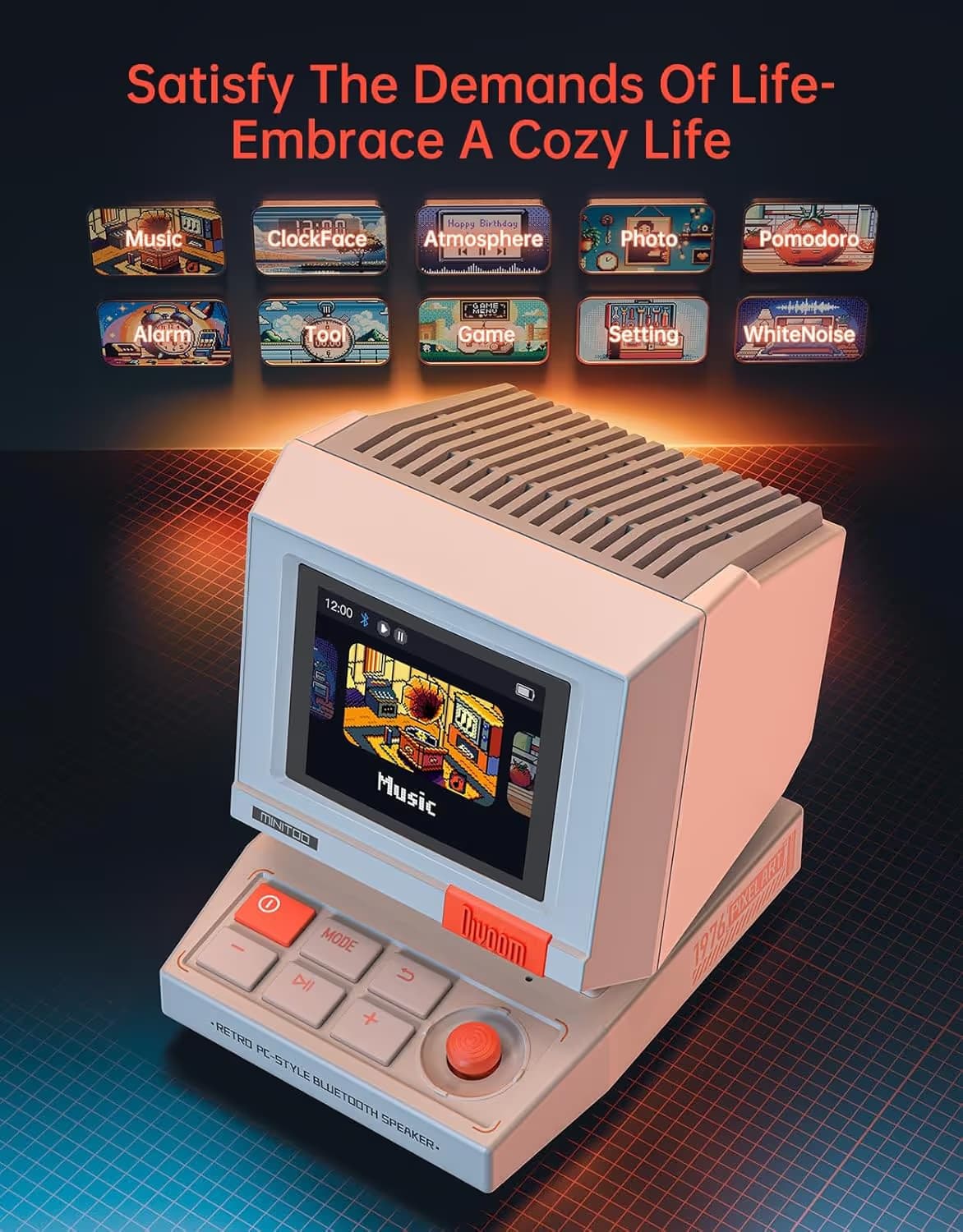 Divoom MiniToo Retro PC-Style Computer Speaker image