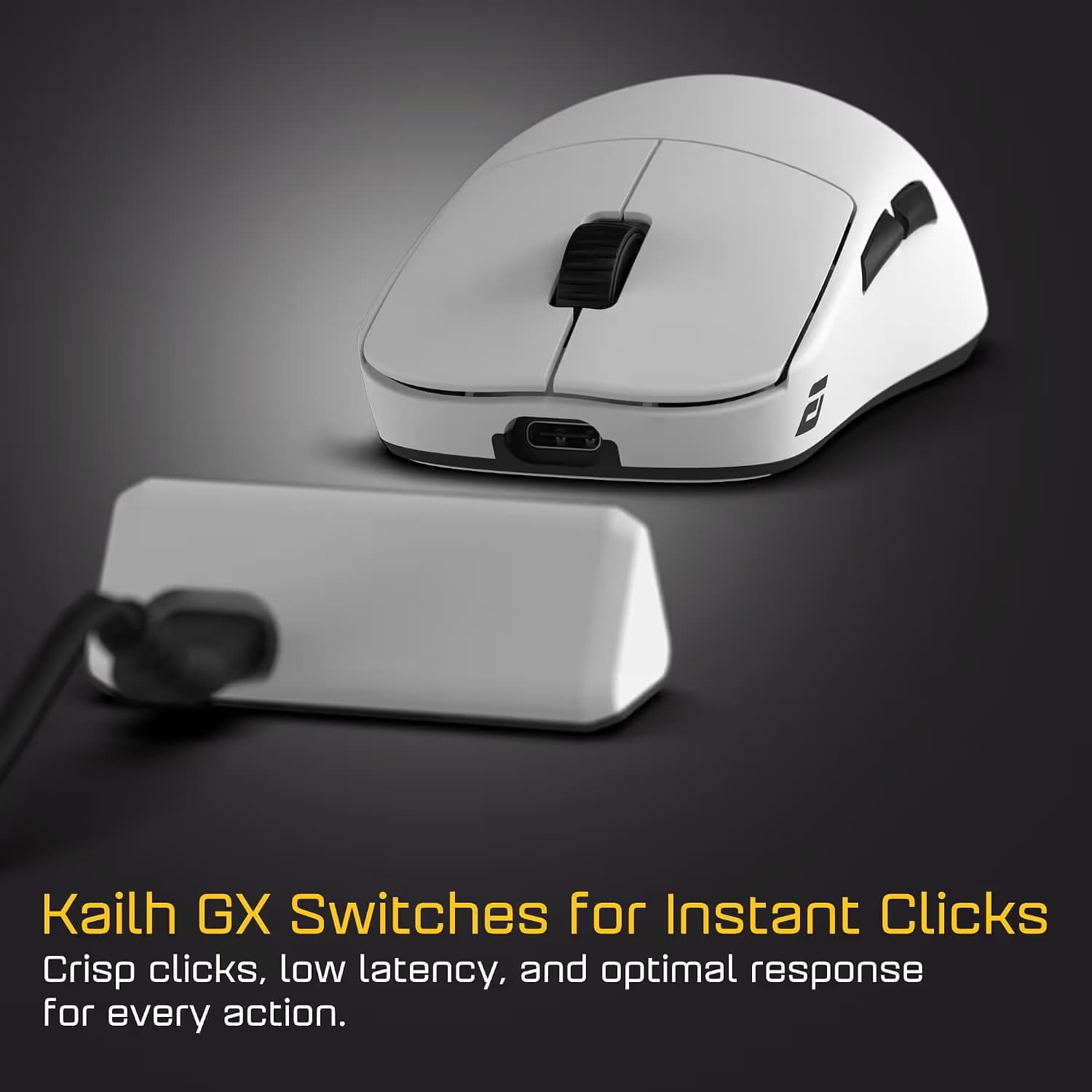 Endgame OP1w 4k v2 Wireless Gaming Mouse - White image