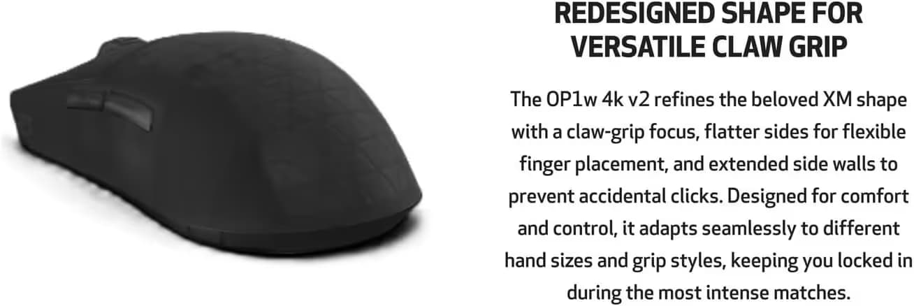 Endgame OP1w 4k v2 Wireless Gaming Mouse - Dark Forest image