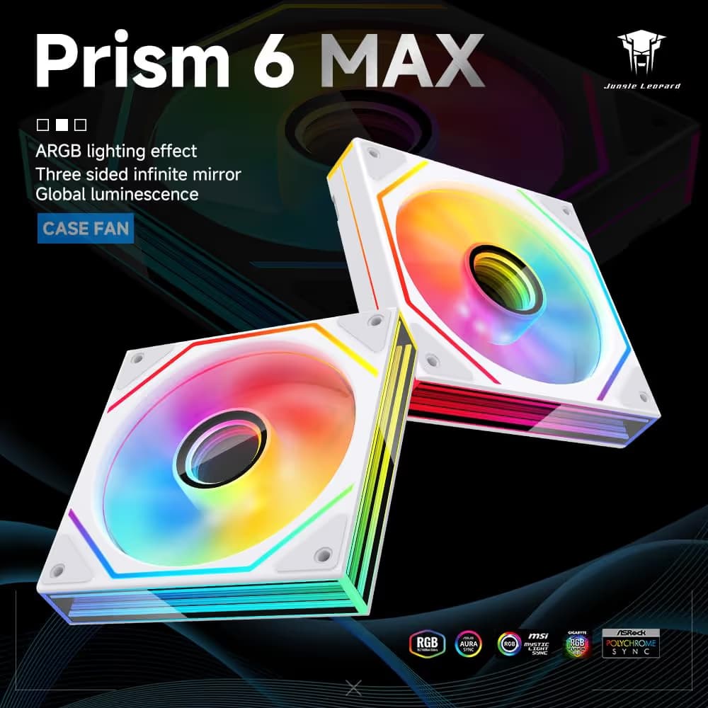 Jungle Leopard Prism6 MAX White Forward Pack of 3 image