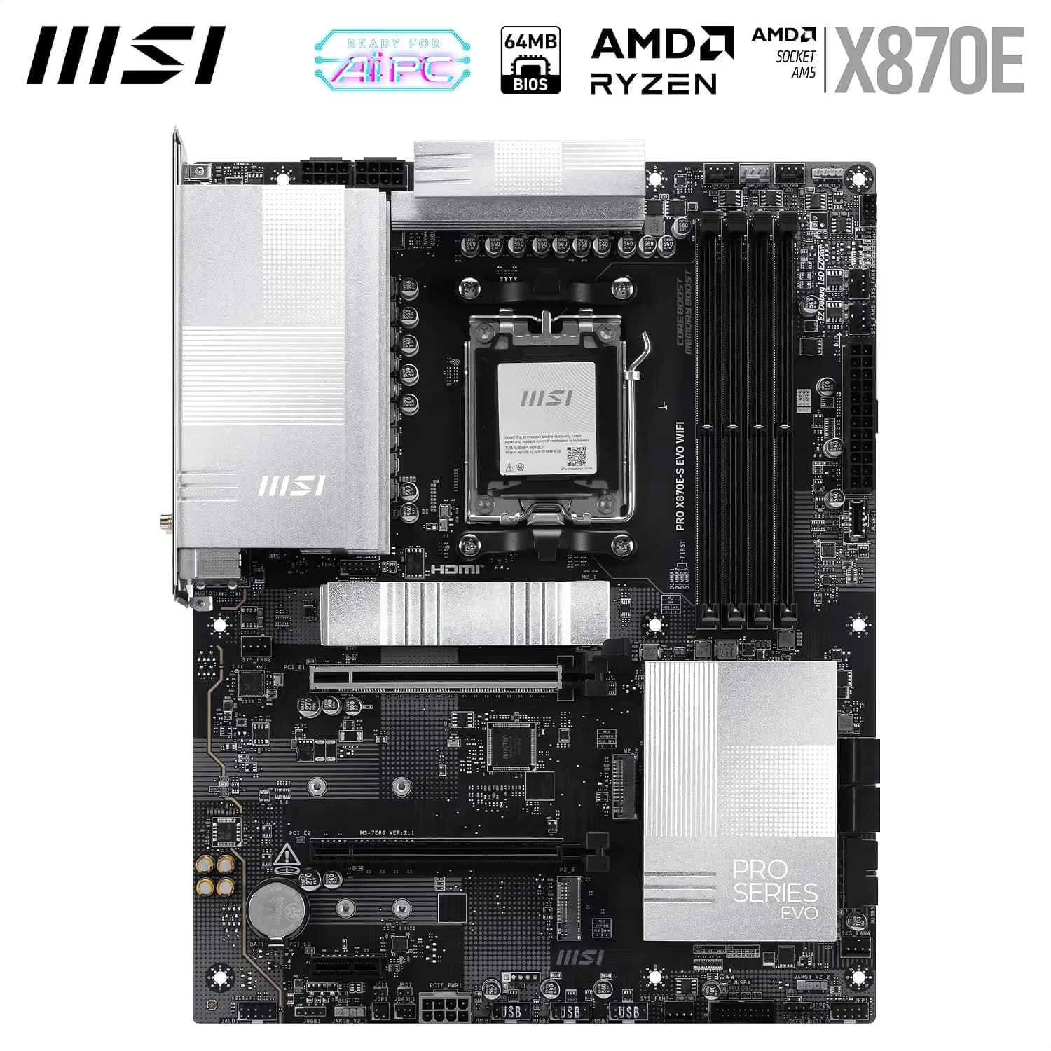 MSI PRO X870E-S EVO WIFI image