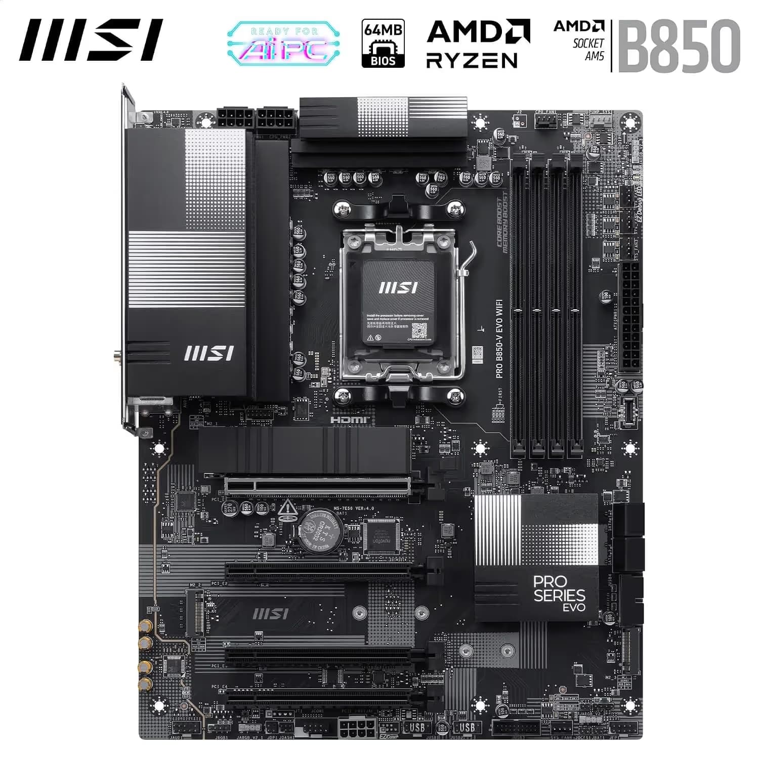 MSI PRO B850-V EVO WIFI image