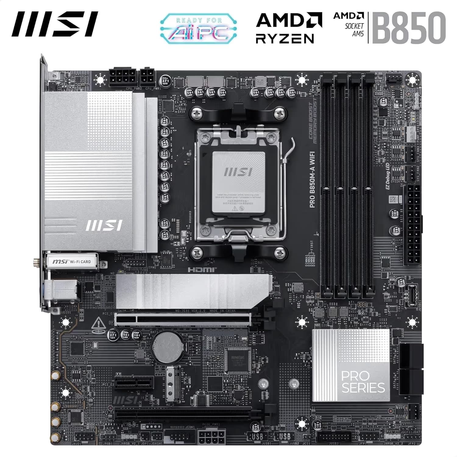 MSI PRO B850M-A WIFI image