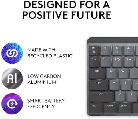 Logitech MX Mechanical Mini Wireless Illuminated Keyboard Linear - Clicky image