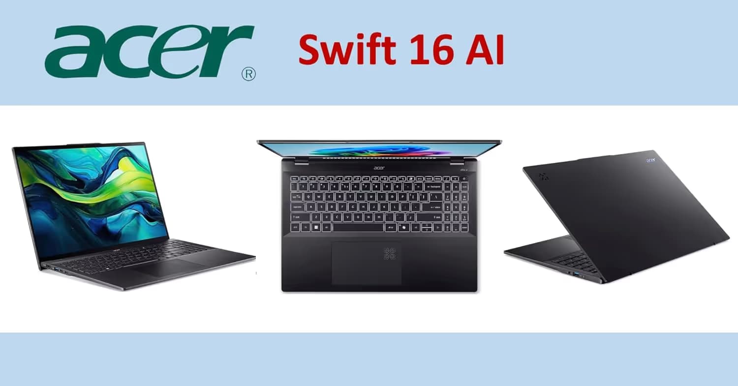 Acer Swift 16 AI SF16-51T-76TG 16-inch 3K OLED Touch Laptop image