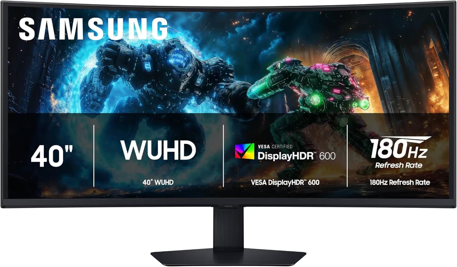 Samsung 40-inch Odyssey G7 G75F WUHD 180Hz Curved Gaming Monitor image