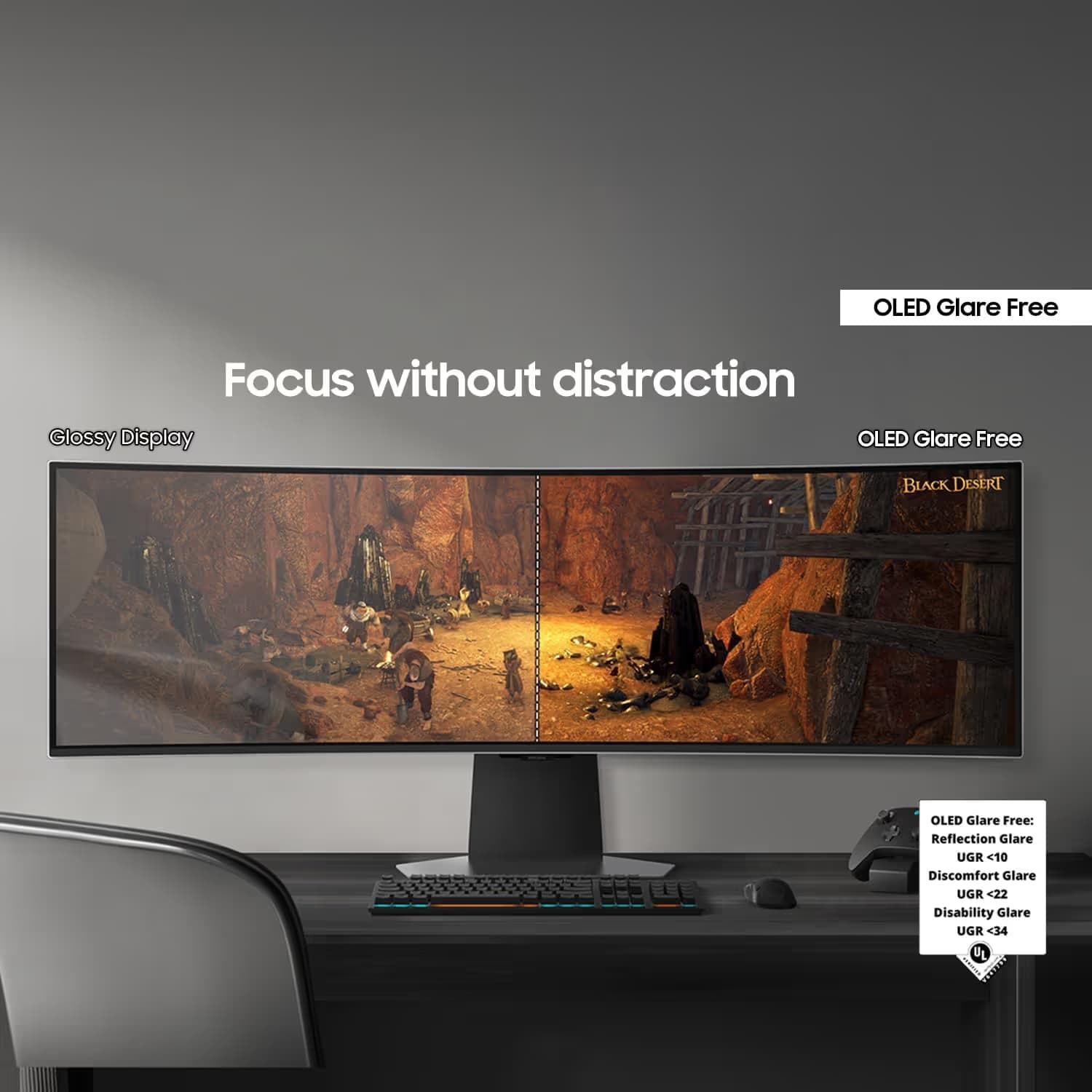 Samsung 49-inch Odyssey OLED G9 G95SD Dual QHD Curved Gaming Monitor (LS49DG956SNXGO) image