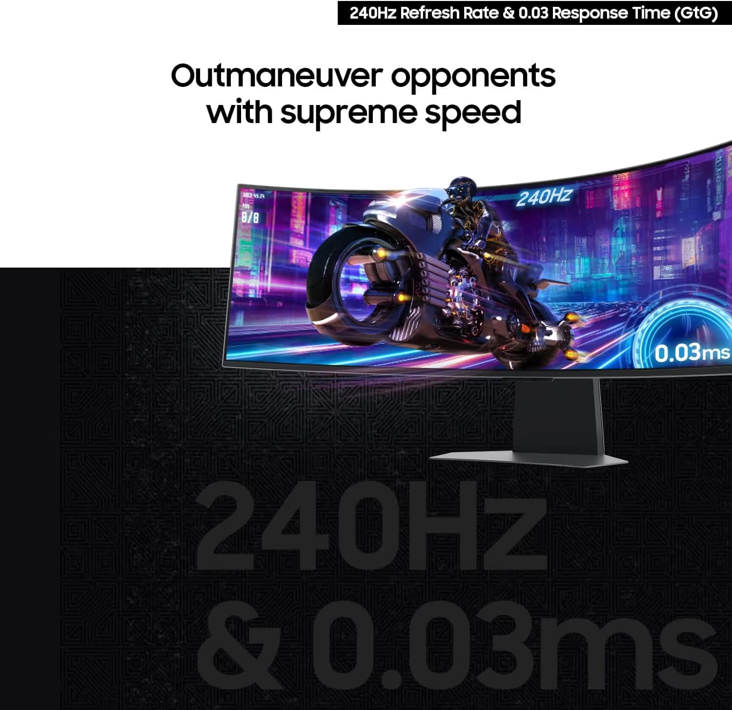 Samsung 49-inch Odyssey OLED G9 G95SD Dual QHD Curved Gaming Monitor (LS49DG956SNXGO) image