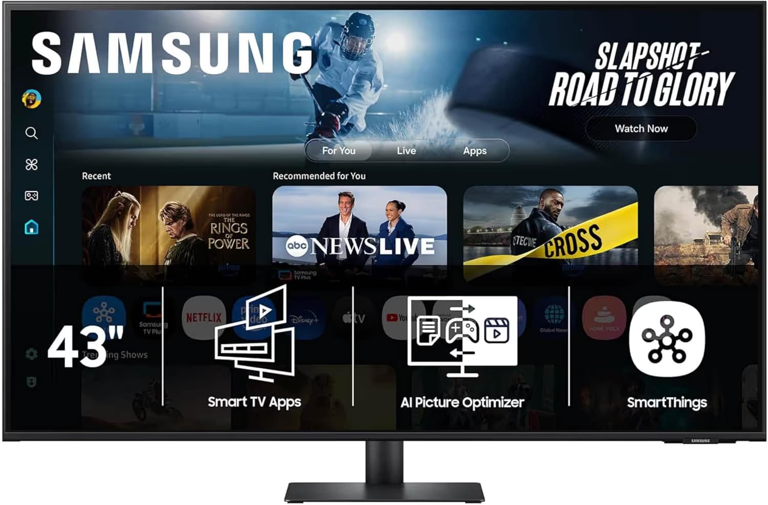 Samsung M7 M70F 43-inch 4K UHD Smart AI Monitor (LS43FM702UNXZA) image