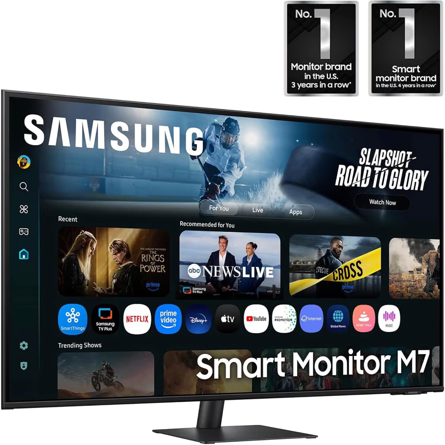 Samsung M7 M70F 43-inch 4K UHD Smart AI Monitor - Black image