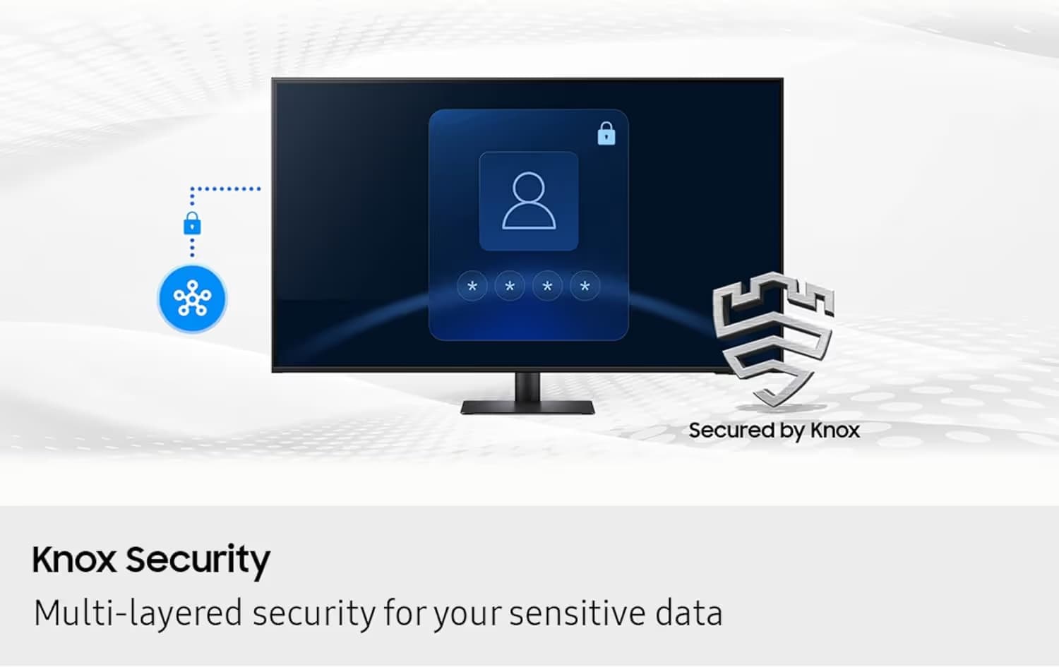 Samsung M7 M70F 43-inch 4K UHD Smart AI Monitor - Black image