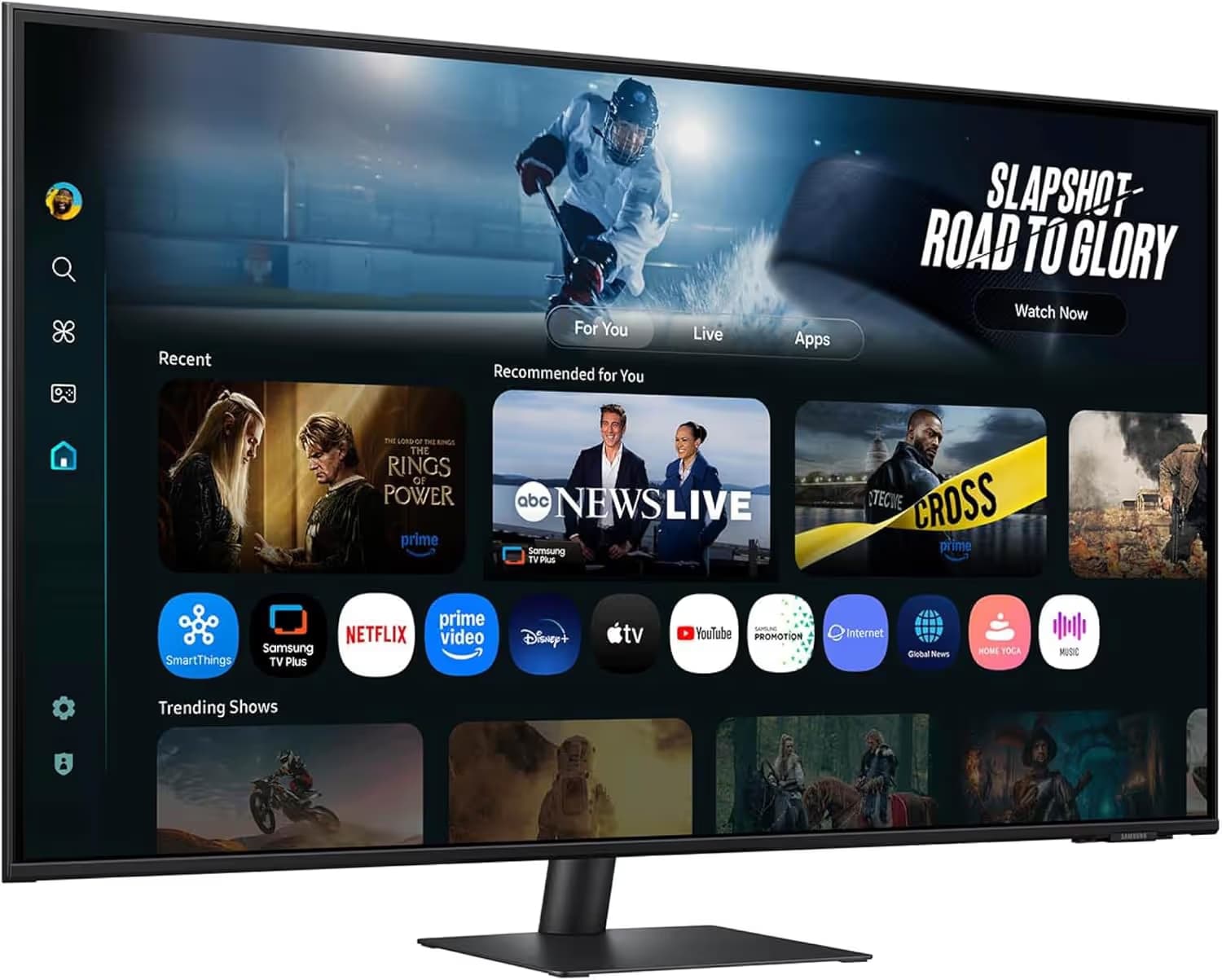 Samsung M7 M70F 43-inch 4K UHD Smart AI Monitor - Black image