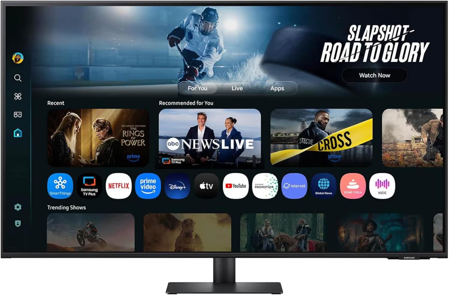 Samsung M7 M70F 43-inch 4K UHD Smart AI Monitor - Black image