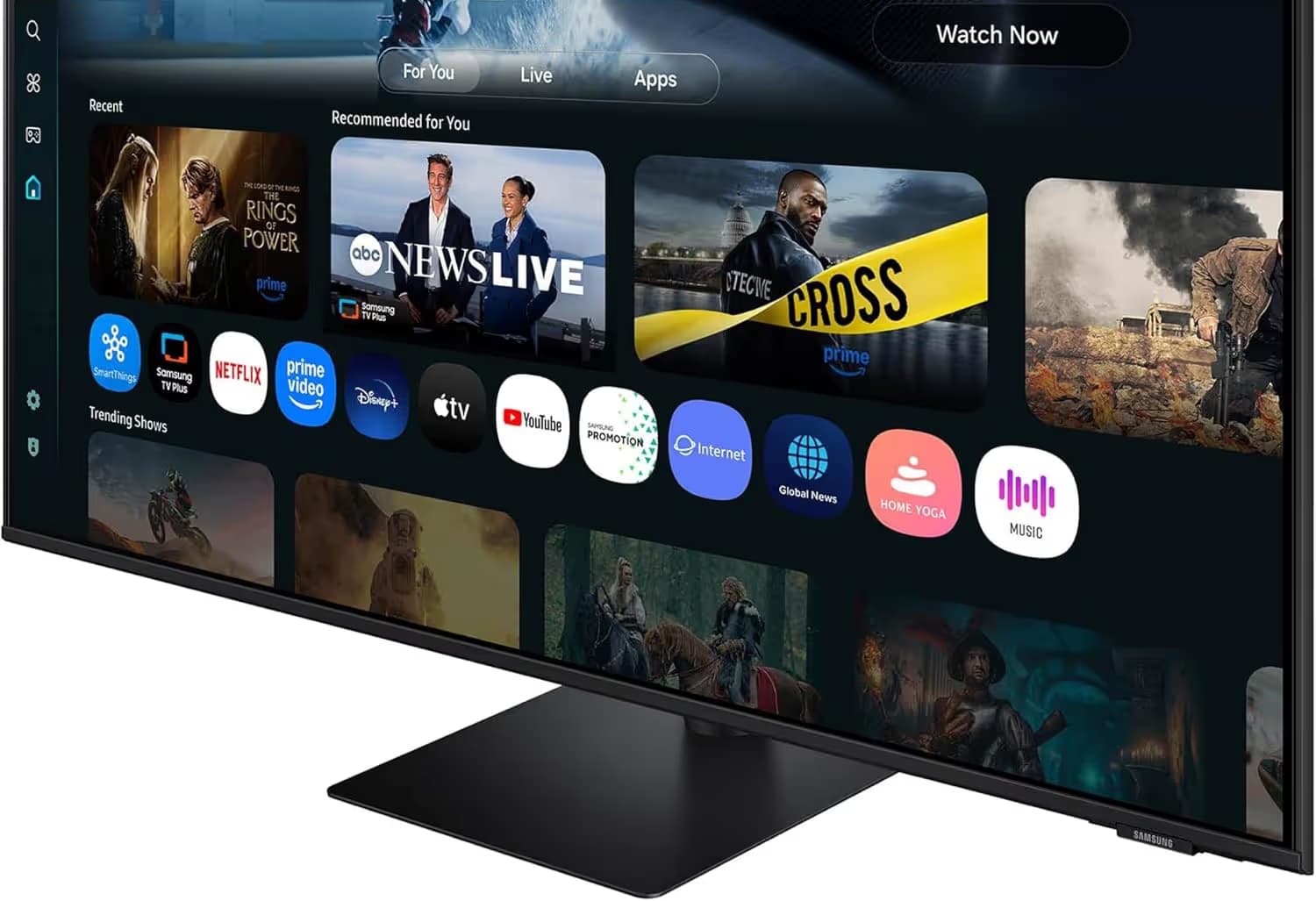 Samsung M7 M70F 43-inch 4K UHD Smart AI Monitor - Black image