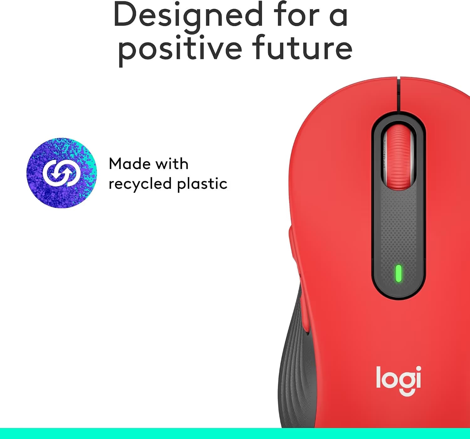 Logitech Signature M650 L Wireless Mouse - Red image
