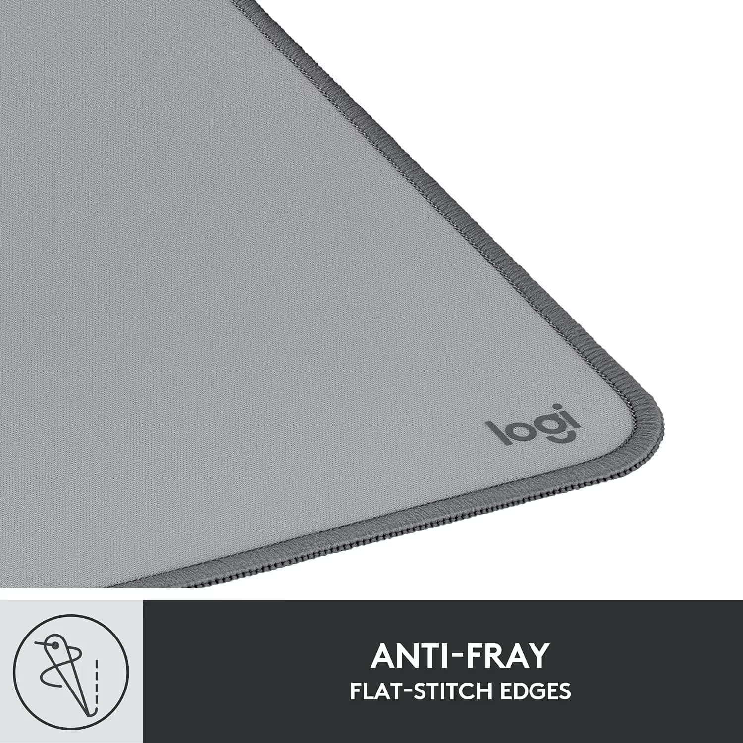 Logitech Desk Mat Studio Series Extended Mouse Pad, Large, Mid Gray image