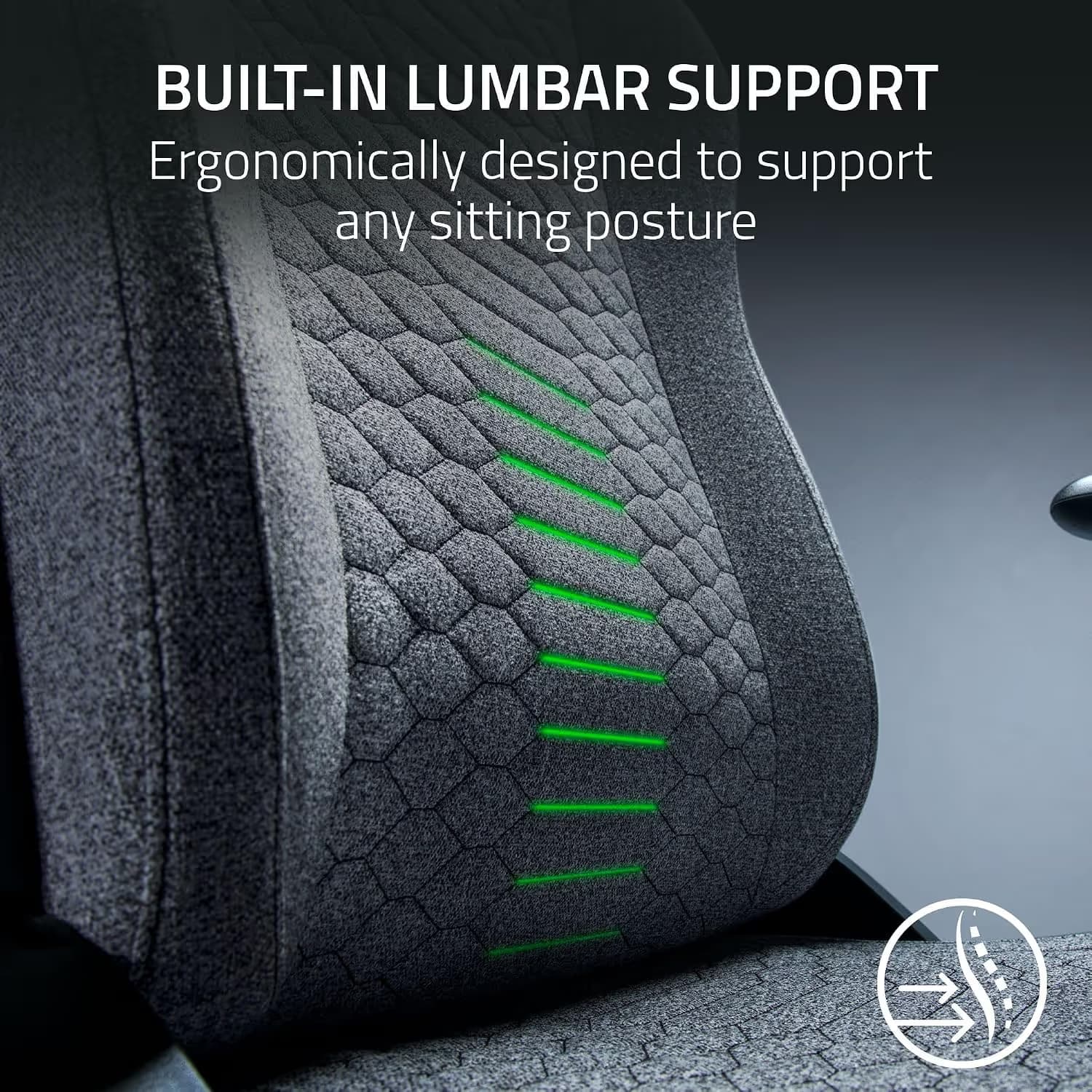 Razer Iskur V2 X - Light Gray - Fabric image