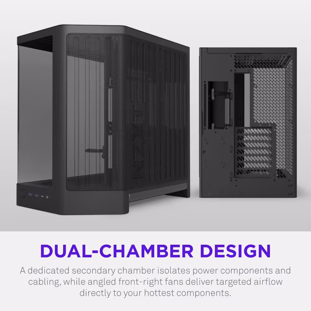 NZXT H6 (2026) ATX Mid Tower Black Tempered Glass image