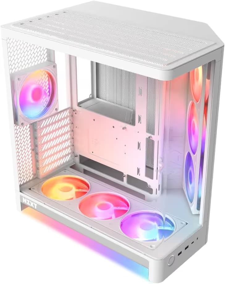 NZXT H6 RGB+ (2026) ATX Mid Tower White Tempered Glass main image