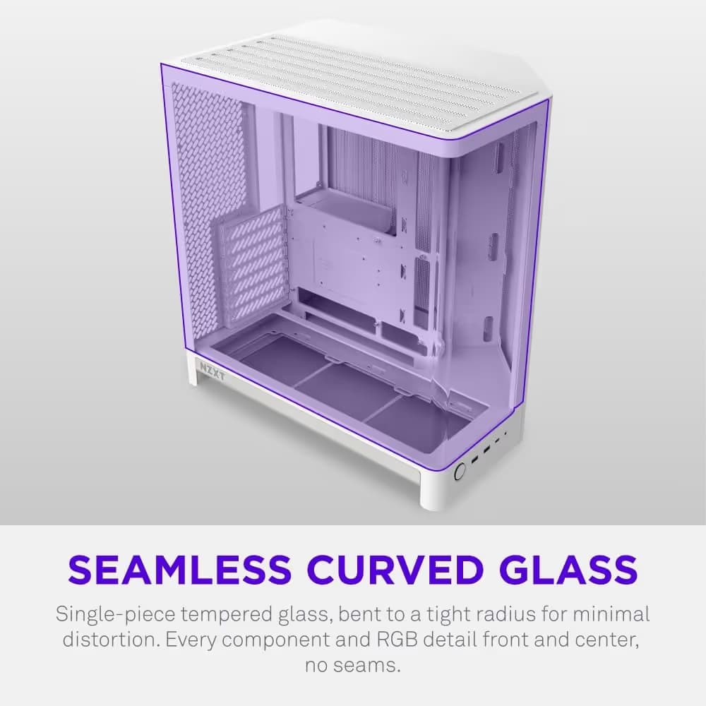 NZXT H6 RGB+ (2026) ATX Mid Tower White Tempered Glass image