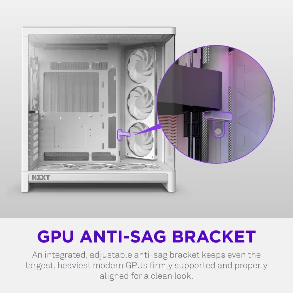 NZXT H6 RGB+ (2026) ATX Mid Tower White Tempered Glass image