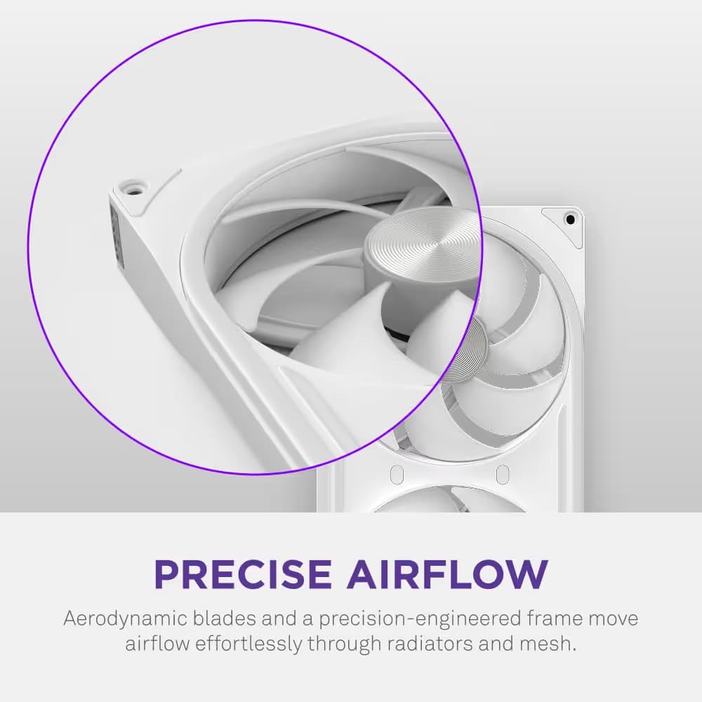 NZXT F120U 120mm Ultra RGB Fan White image