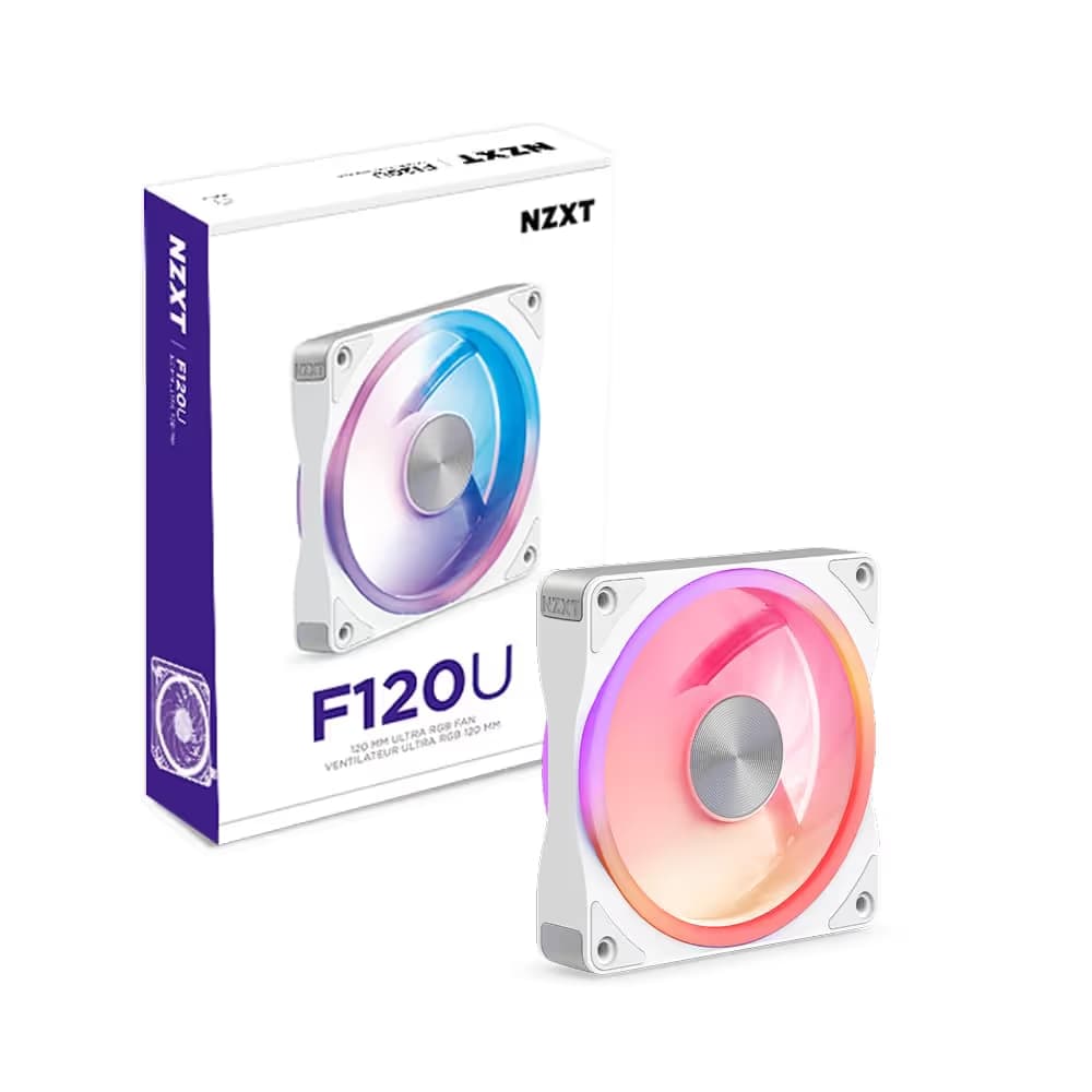 NZXT F120U 120mm Ultra RGB Fan White image