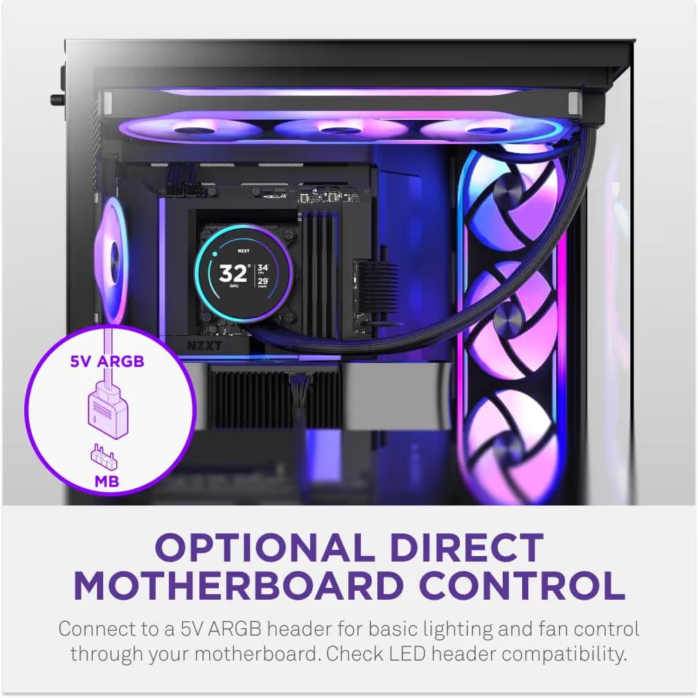 NZXT F360U 360mm Ultra RGB Fan Black image