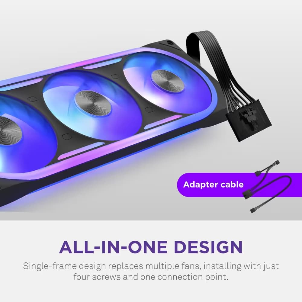 NZXT F360U 360mm Ultra RGB Fan Black image