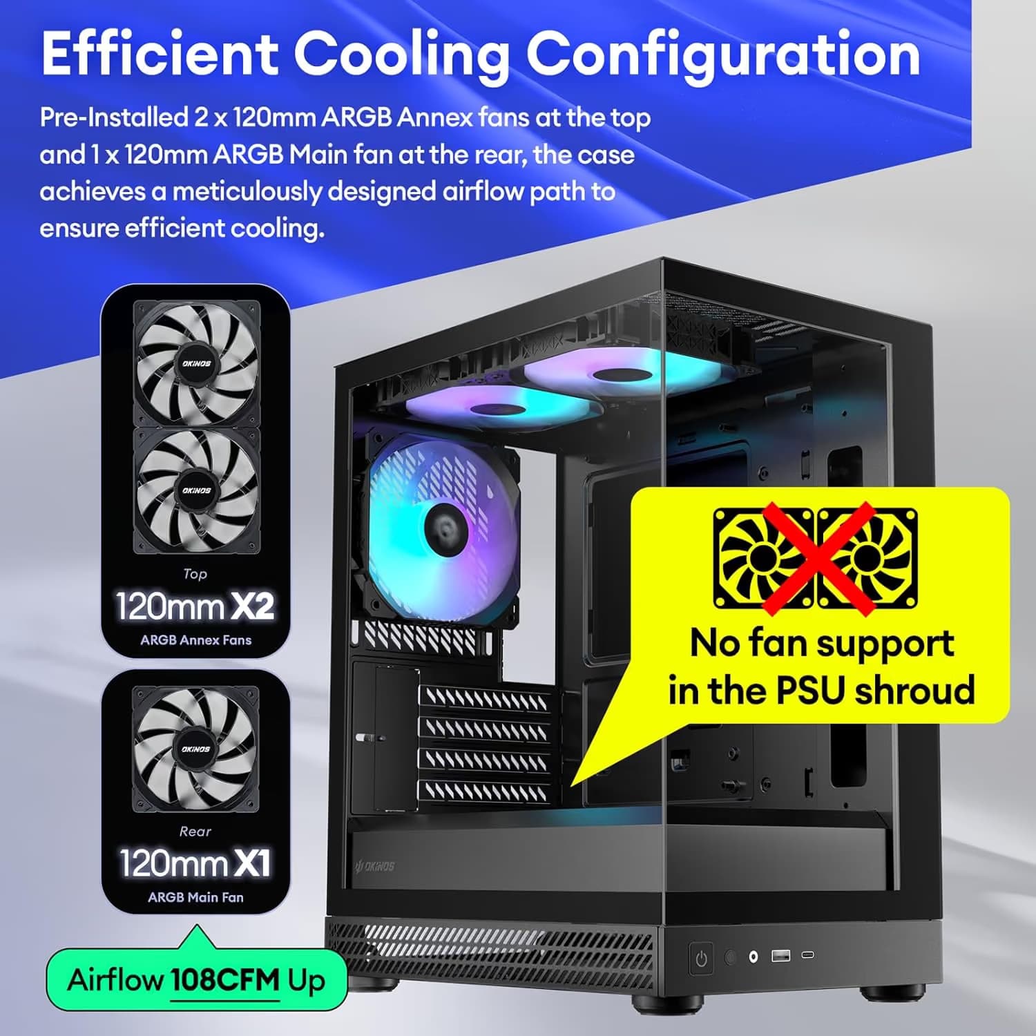 Okinos Aqua UNO Micro ATX Mini Tower Zebra image