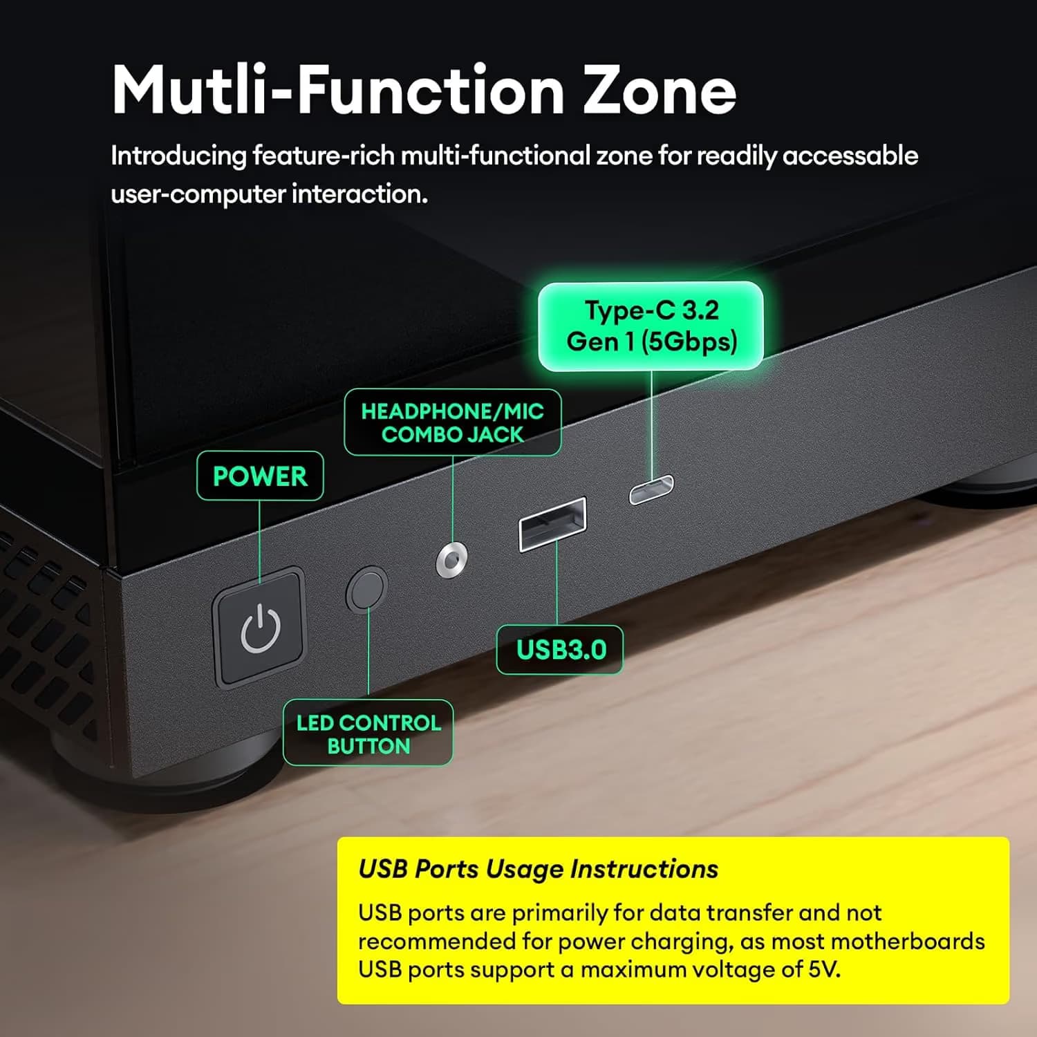 Okinos Aqua UNO Micro ATX Mini Tower Zebra image