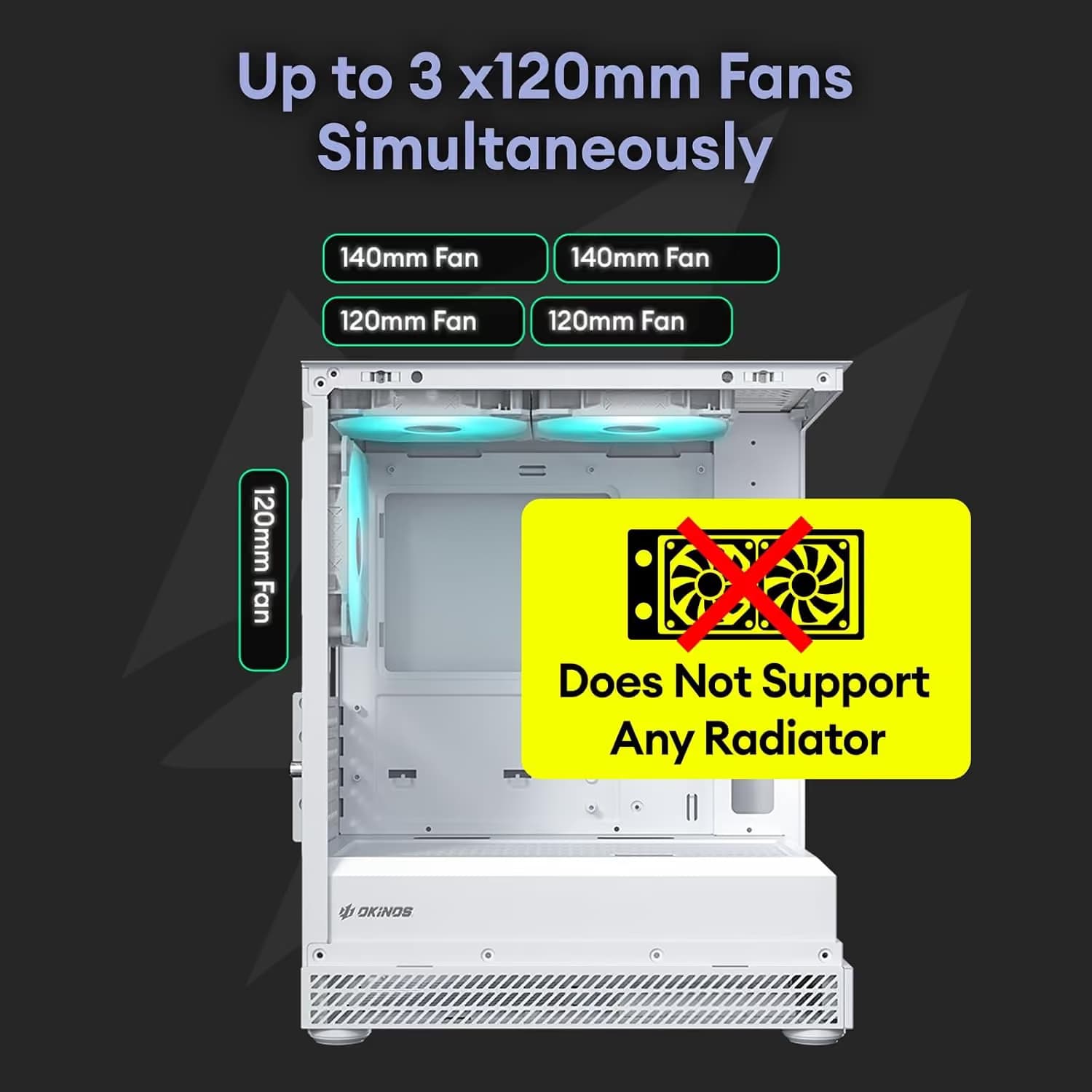 Okinos Aqua UNO Micro ATX Mini Tower Zebra image