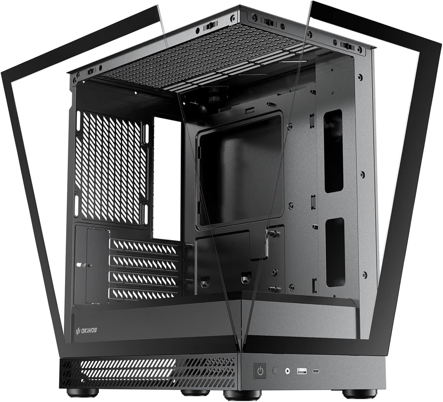 Okinos Aqua UNO Micro ATX Mini Tower Silverback main image