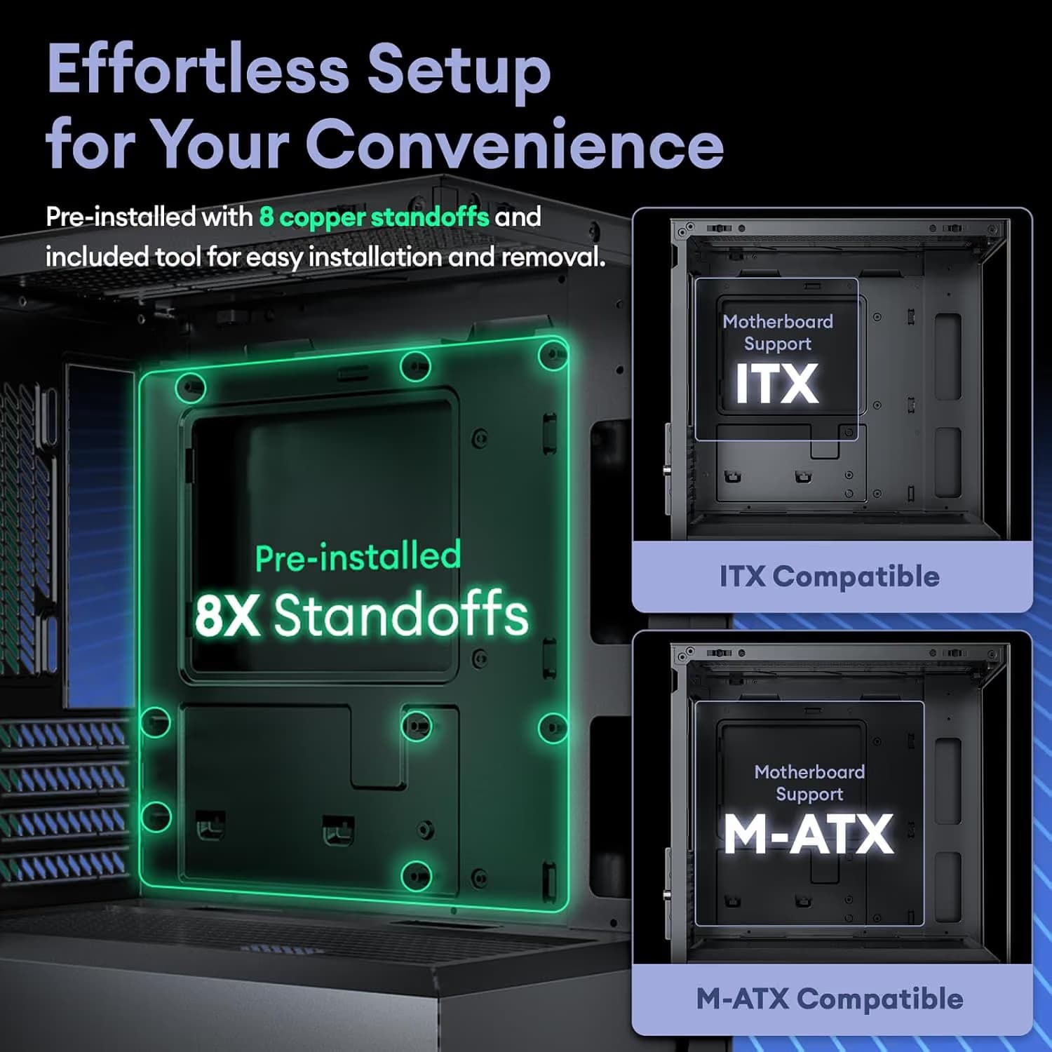 Okinos Aqua UNO Micro ATX Mini Tower Silverback image