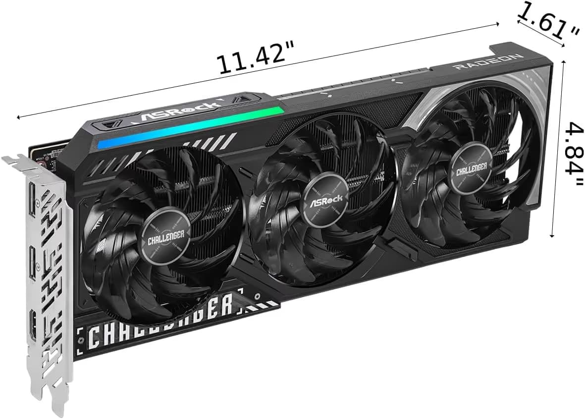 AsRock AMD Radeon RX 9060 XT Challenger Pro 16GB OC image