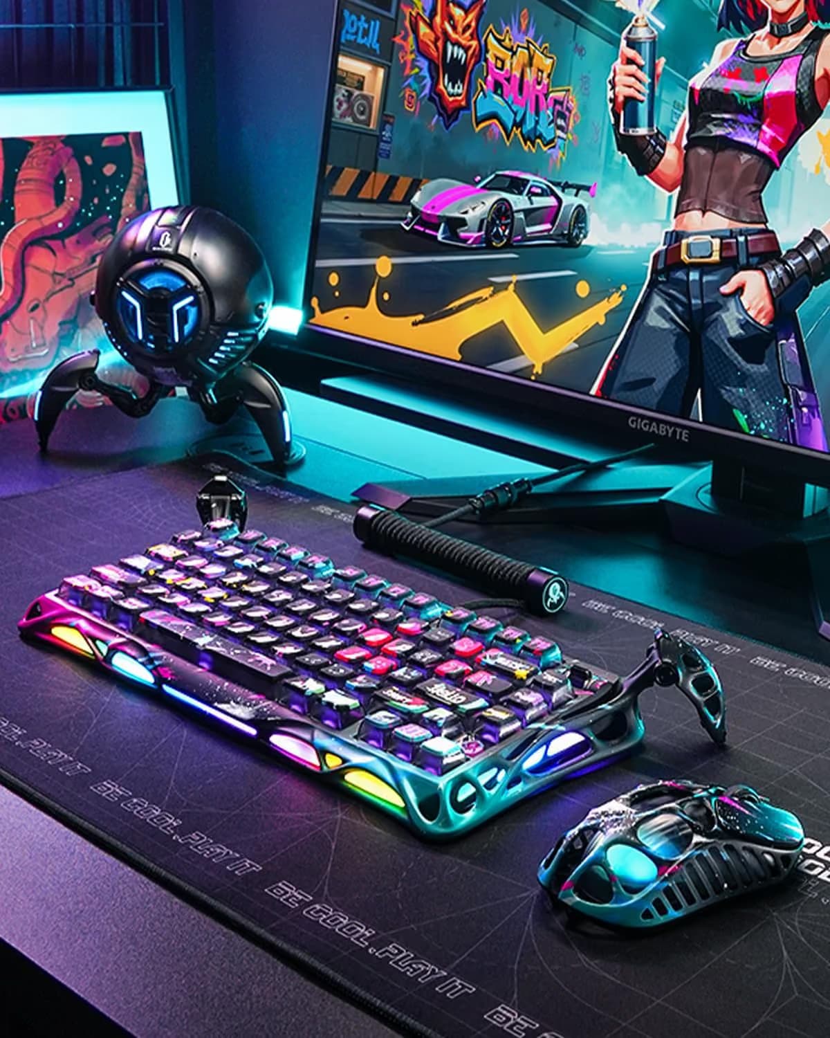 GravaStar Mercury V75 Pro Special Edition - Neon Graffiti image