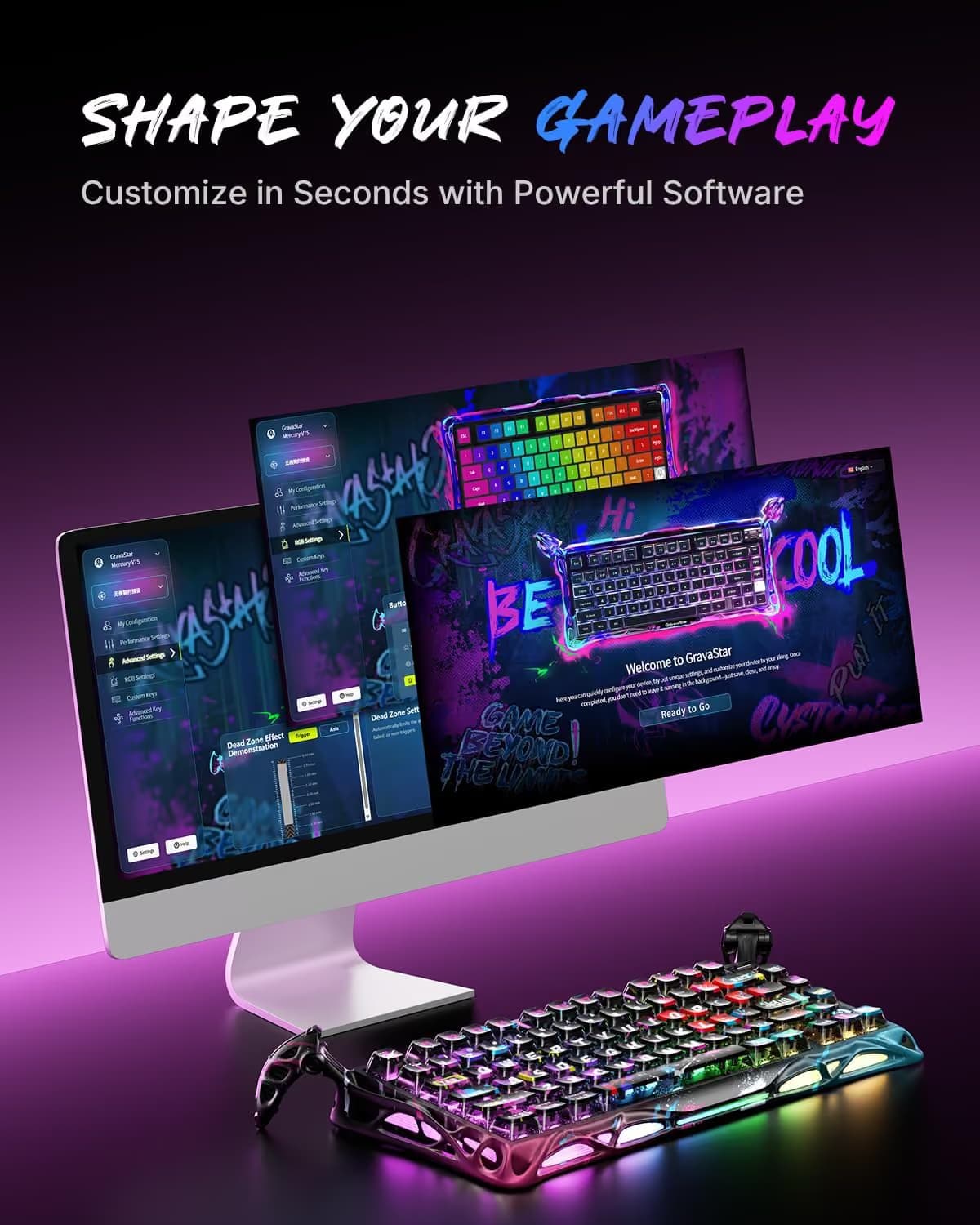 GravaStar Mercury V75 Pro Special Edition - Neon Graffiti image