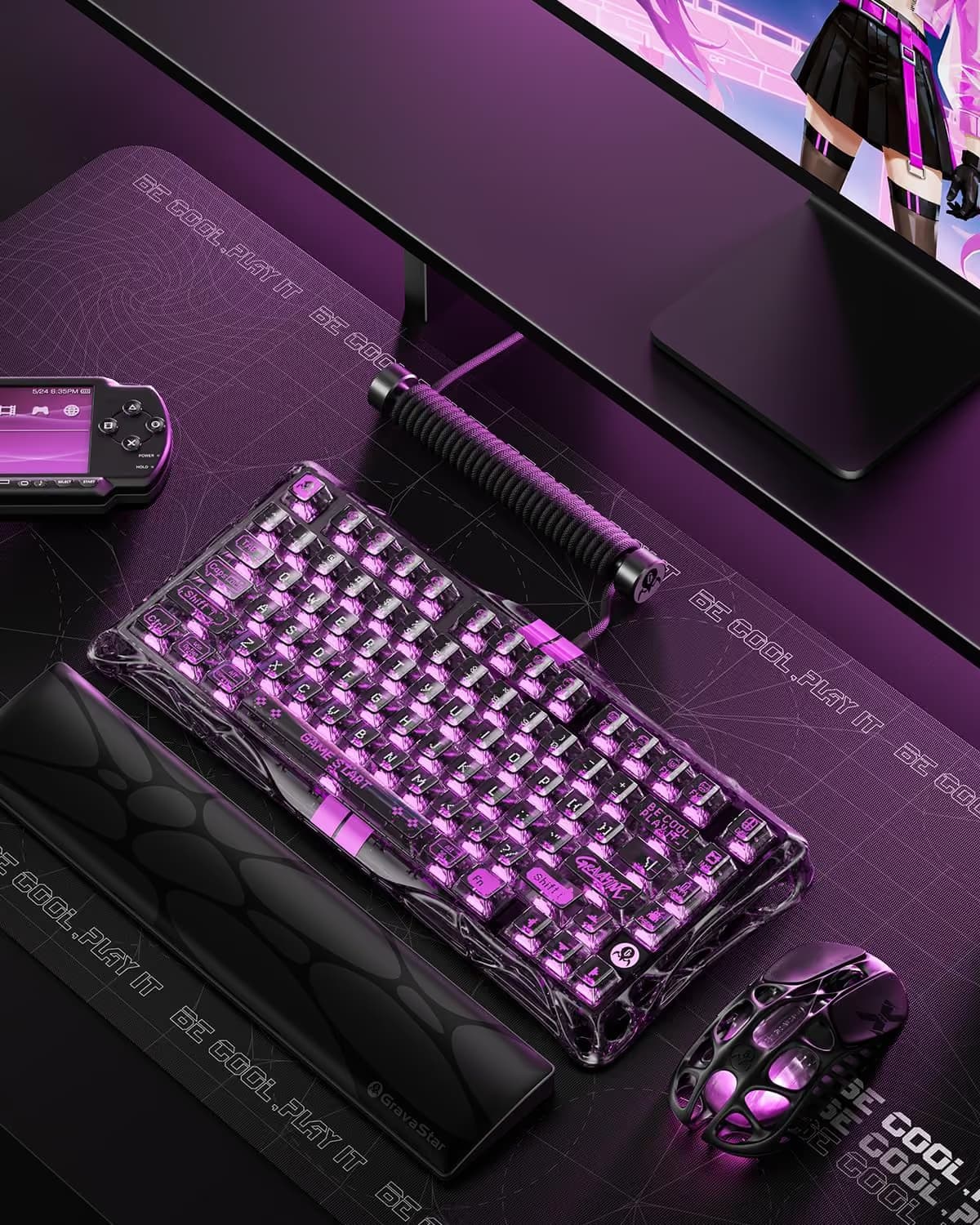 GravaStar Mercury V75 Lite - Transparent Black image