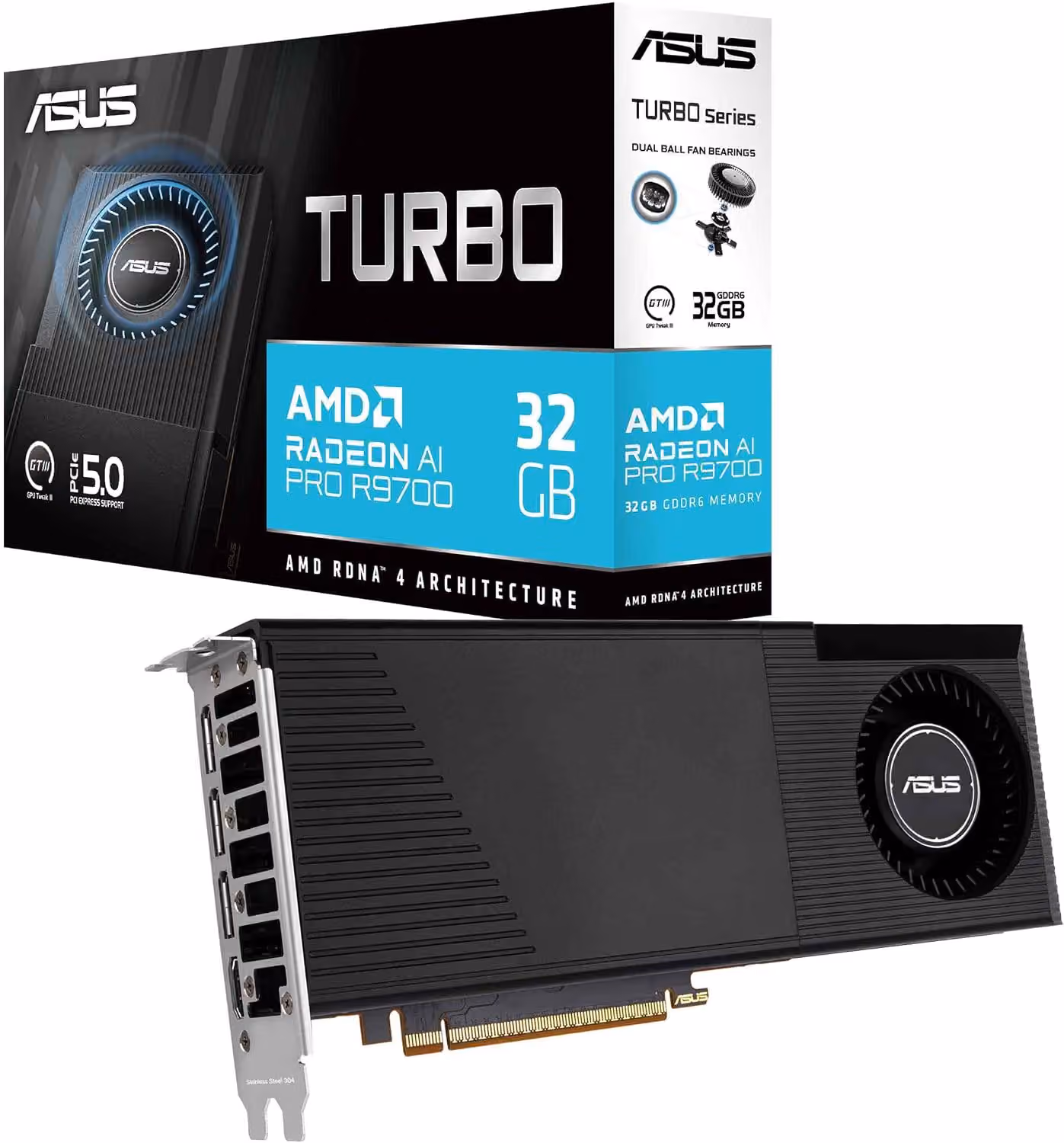 ASUS TURBO Radeon AI PRO R9700 image