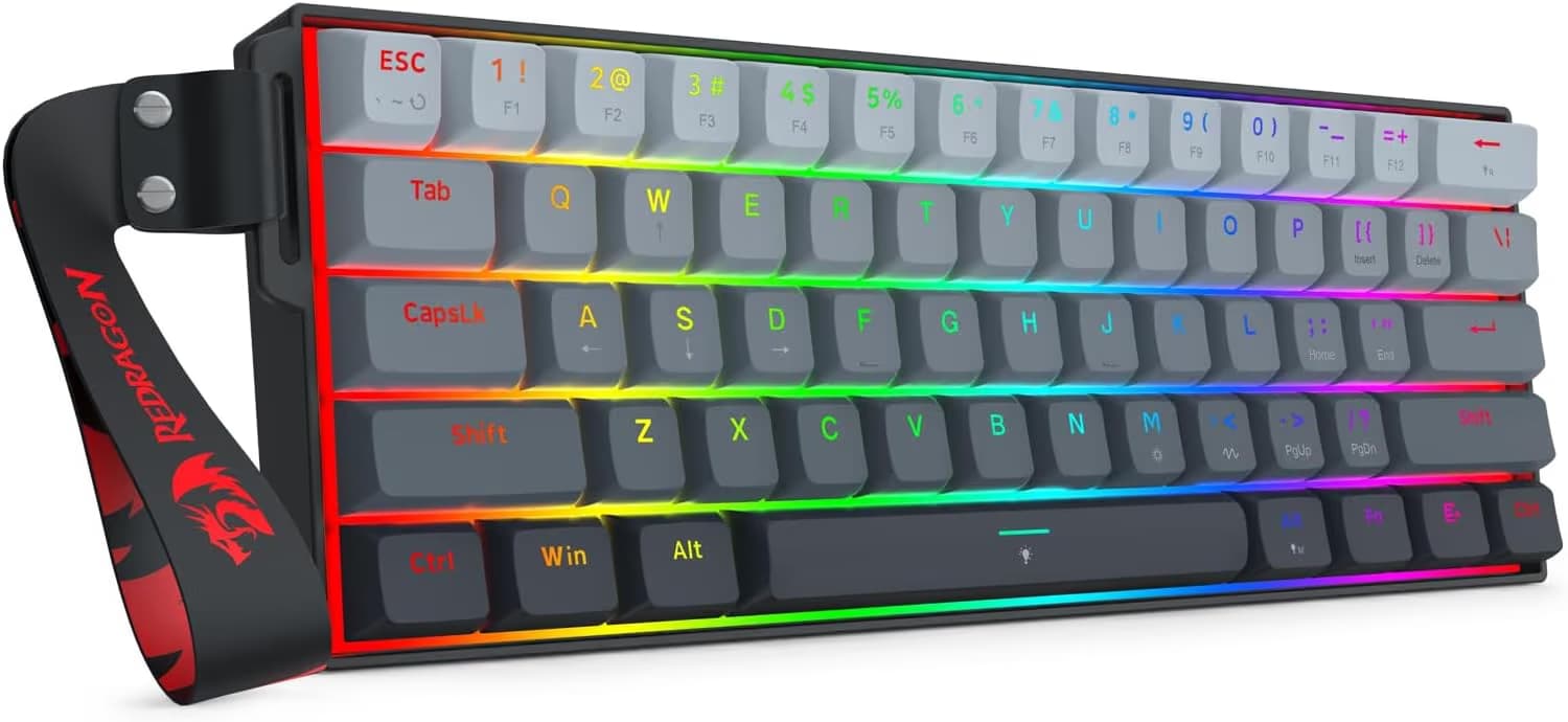 Redragon K617 FIZZ HE Gradient Black with Strap main image