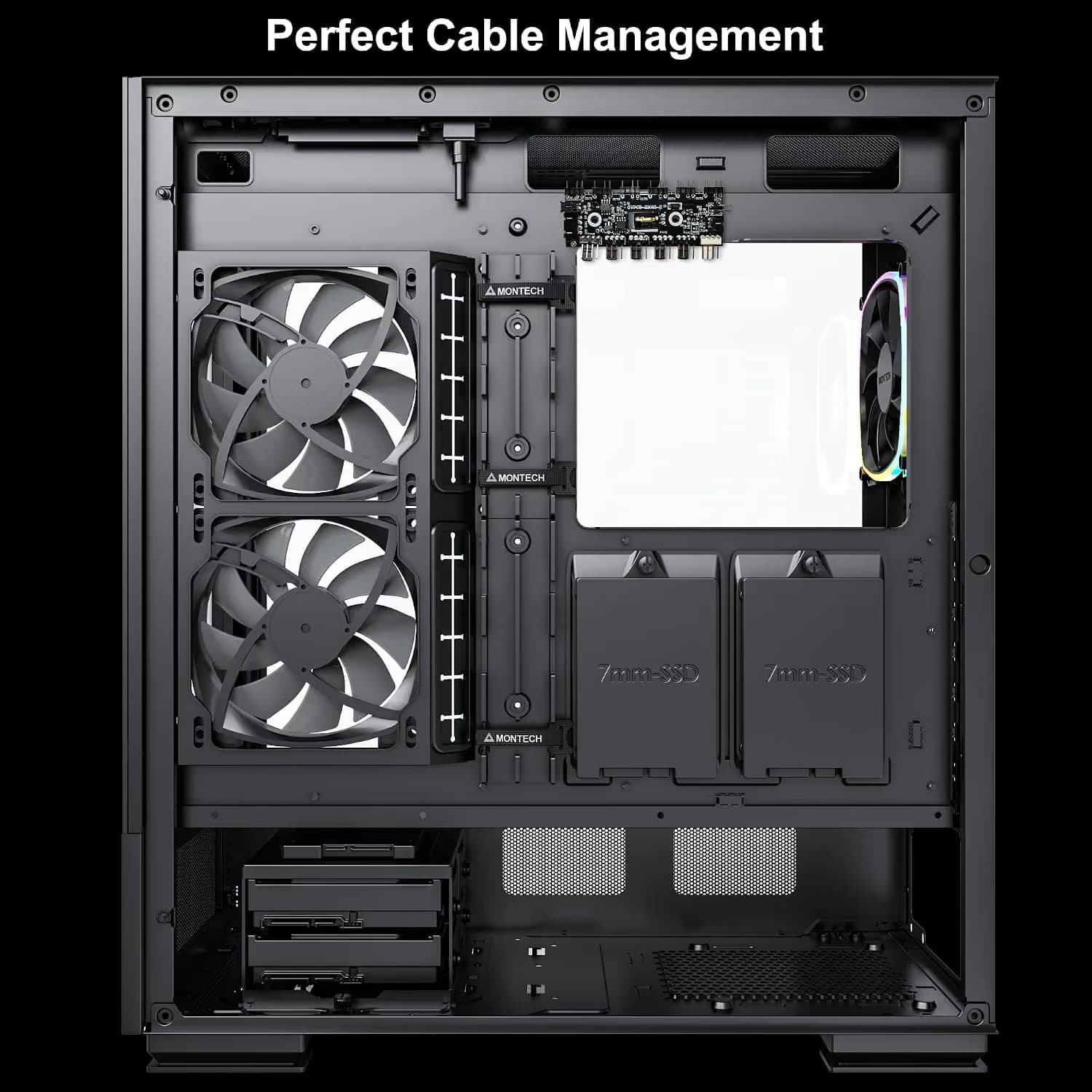Montech SKY TWO ATX Mid Tower Black with Tempered Glass Side Panel image