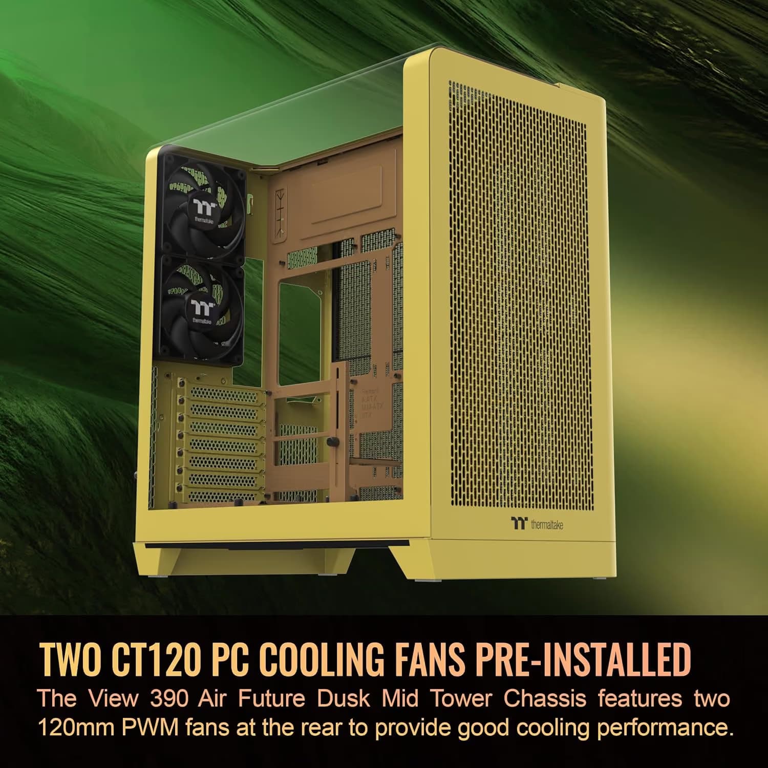 Thermaltake View 390 Air ATX Mid Tower Butter Caramel with Tempered Glass Side Panel image